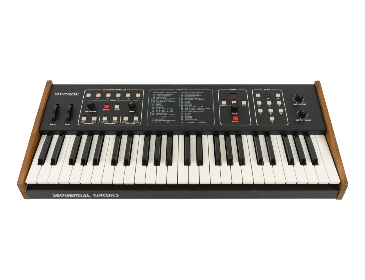 Sequential Circuits Six-Trak Analog Synthesizer (Cosmetic Damage to Keys) [VINTAGE]