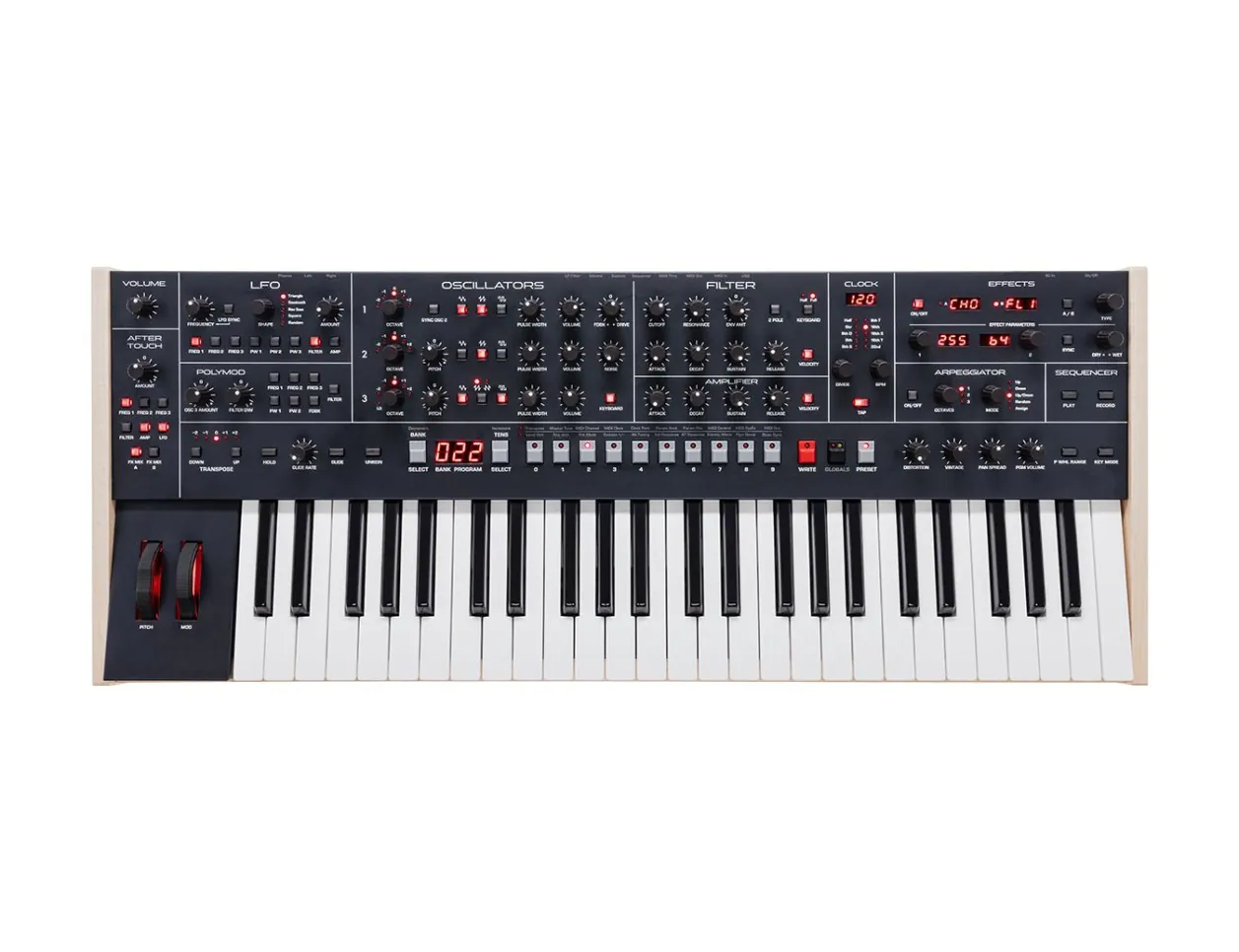 Sequential Trigon-6 Six-Voice Analog Polysynth