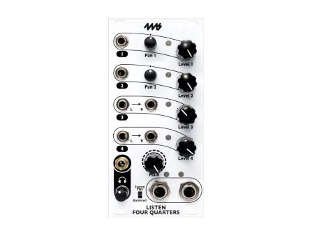 4MS Listen Four Quarters Mixer / Output 4MS Listen Four Quarters Mixer / Output