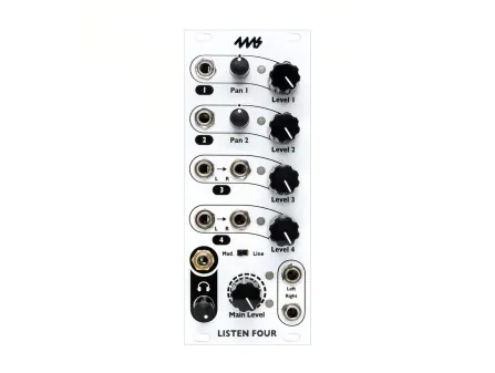 4MS Listen Four Mixer / Output 4MS Listen Four Mixer / Output
