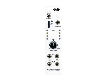 4ms WAVE Recorder module, front view 4ms WAVE Recorder module, front view