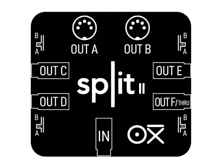 OXI Split 2 MIDI Breakout for OXI One MKII OXI Split 2 MIDI Breakout for OXI One MKII