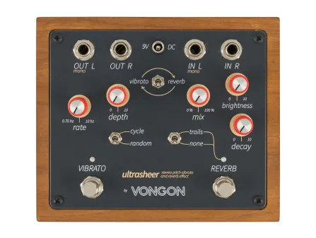 Vongon Ultrasheer Vibrato + Reverb Pedal [USED]