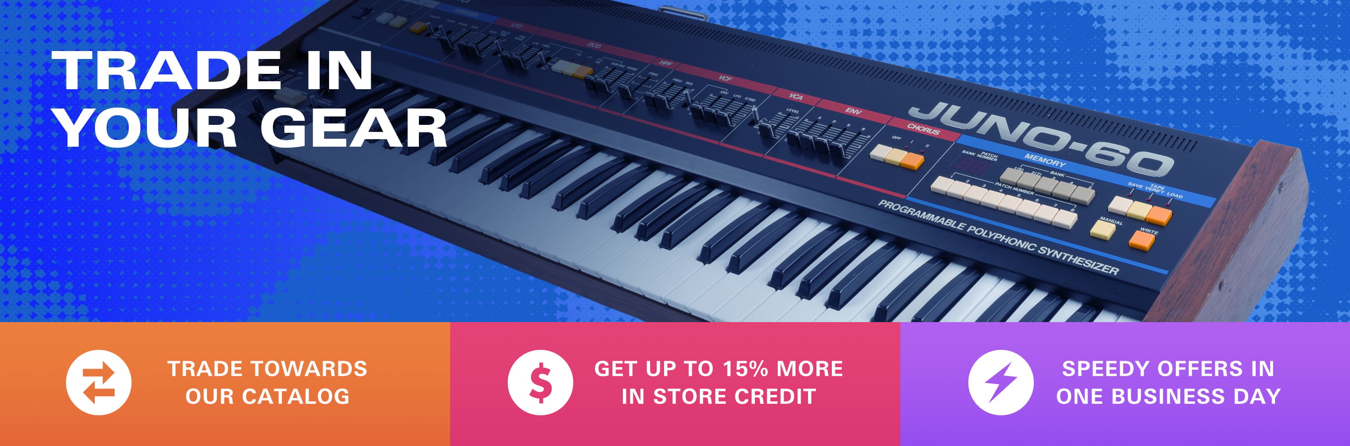 Trade in Your Used Gear for Cash or Store Credit—get the process started below.